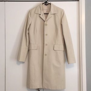 Express Khaki Trench Coat Medium